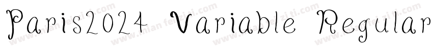 Paris2024 Variable Regular字体转换